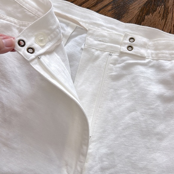 Talbots Linen White Pants Size 16 - Picture 10 of 11